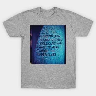 Optimistic Blue Street Art T-Shirt